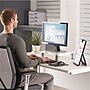 Fellowes Standard Adjustable Monitor Riser, Up to 17" Monitor, Platinum (91712)~#|#~sp89270952_sc7