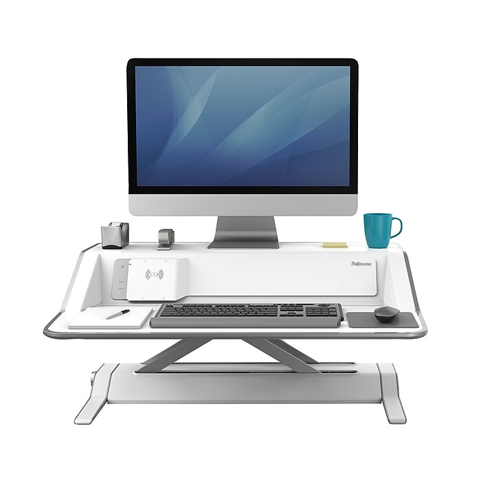 Fellowes Lotus DX Sit-Stand Workstation Adjustable Monitor