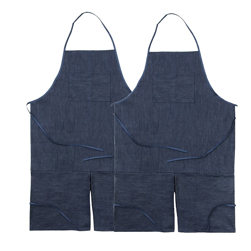 Creativity Street Heavy Duty Denim Art Apron, Dark Blue, 2/Bundle (PACAC5243-2) image 1