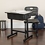 Flash Furniture Nila 24"W Rectangular Adjustable Standing Student Desk and Chair, Black/Gray (YUYCX04609010)~#|#~sp89548117_sc7