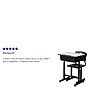 Flash Furniture Nila 24"W Rectangular Adjustable Standing Student Desk and Chair, Black/Gray (YUYCX04609010)~#|#~sp89548119_sc7