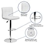 Flash Furniture Contemporary Vinyl Adjustable Height Barstool with Back, White (DS810MODWH)~#|#~sp89548214_sc7