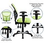Flash Furniture Nicholas Ergonomic Mesh Swivel Mid-Back Multifunction Executive Office Chair, Green (HL0001GN)~#|#~sp89550841_sc7