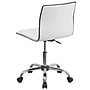 Flash Furniture Alan Armless Vinyl Swivel Low Back Task Office Chair, White/Chrome (DS512BWH)~#|#~sp89550914_sc7