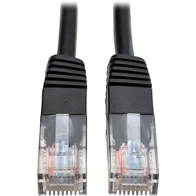 TRIPP LITE N002-003-BK 3 ft. Cat 5E Black 350MHz Molded Cable