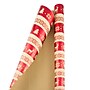 JAM Paper Christmas Wrapping Paper, 15 Sq. Ft, Pixel Christmas (376434104)~#|#~sp89551849_sc7