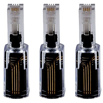 Power Gear Telephone Cord Detangler, Black, 3/Pack (30057/86375)
