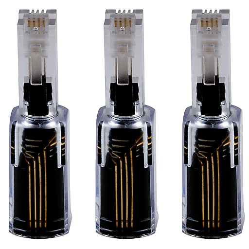 Power Gear Telephone Cord Detangler, Black, 3/Pack (30057/86375) Staples