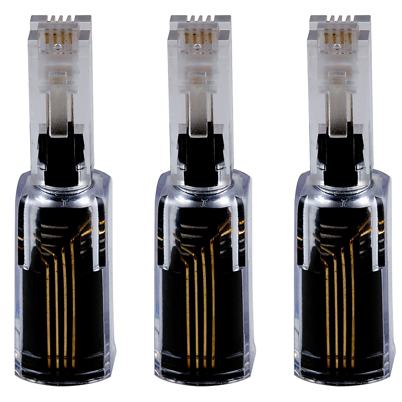 Power Gear Telephone Cord Detangler, Black, 3/Pack (30057/86375) image 1