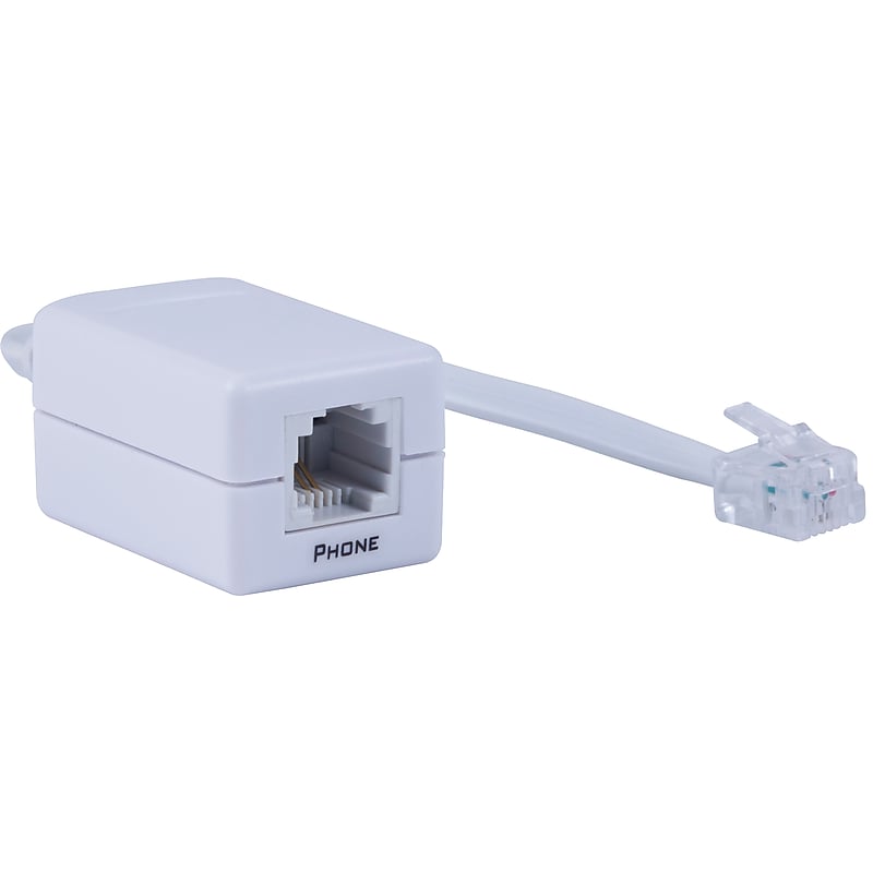 Power Gear 76246 DSL Phone Line Filter, White image 1