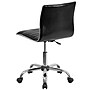 Flash Furniture Alan Armless Vinyl Swivel Low Back Task Office Chair, Black/Chrome (DS512BBK)~#|#~sp89552833_sc7