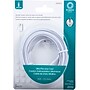 Power Gear 76325 50' Ultra Thin Telephone Line Cord, White~#|#~sp89552873_sc7