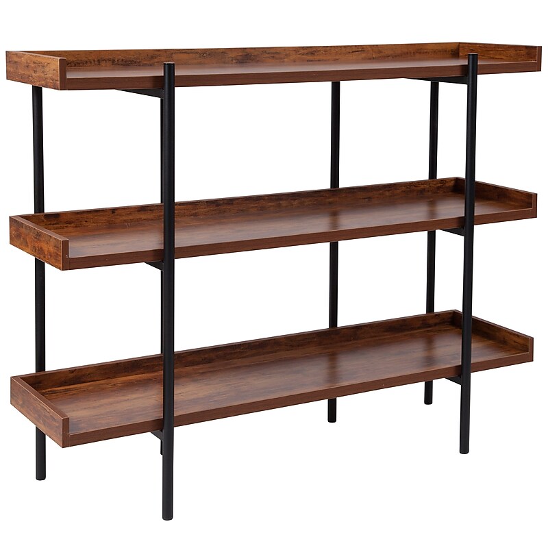 Flash Furniture HERCULES Series 18" Storage Shelf, Rustic (JN2542B3) image 1