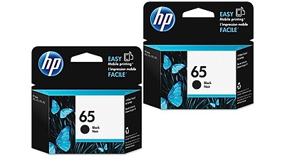 HP 65 Black Standard Yield Ink Cartridges, 2/Pack (1VU22AN-VB) Sansujyuku sansujyuku.com