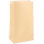 JAM Paper Kraft Lunch Bags, Medium, 5" x 9.75" x 3", Ivory Kraft, Bulk 500 Bags/Box (691KRIVB)~#|#~sp89651911_sc7