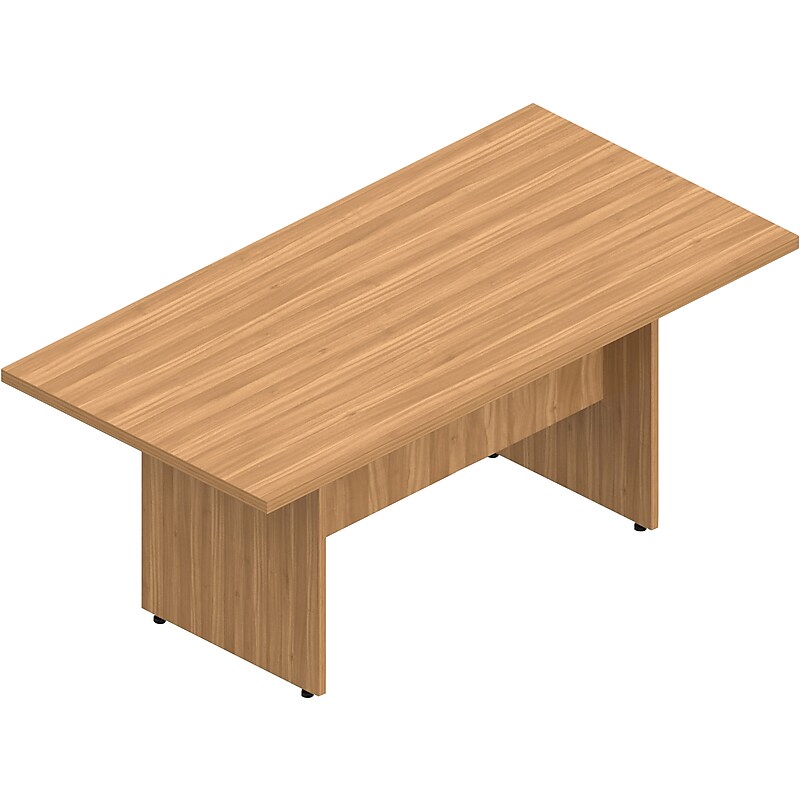 Offices To Go Superior Laminate 71" Conference Table Desk, Autumn Walnut (SL7142RECS-AWL) image 1