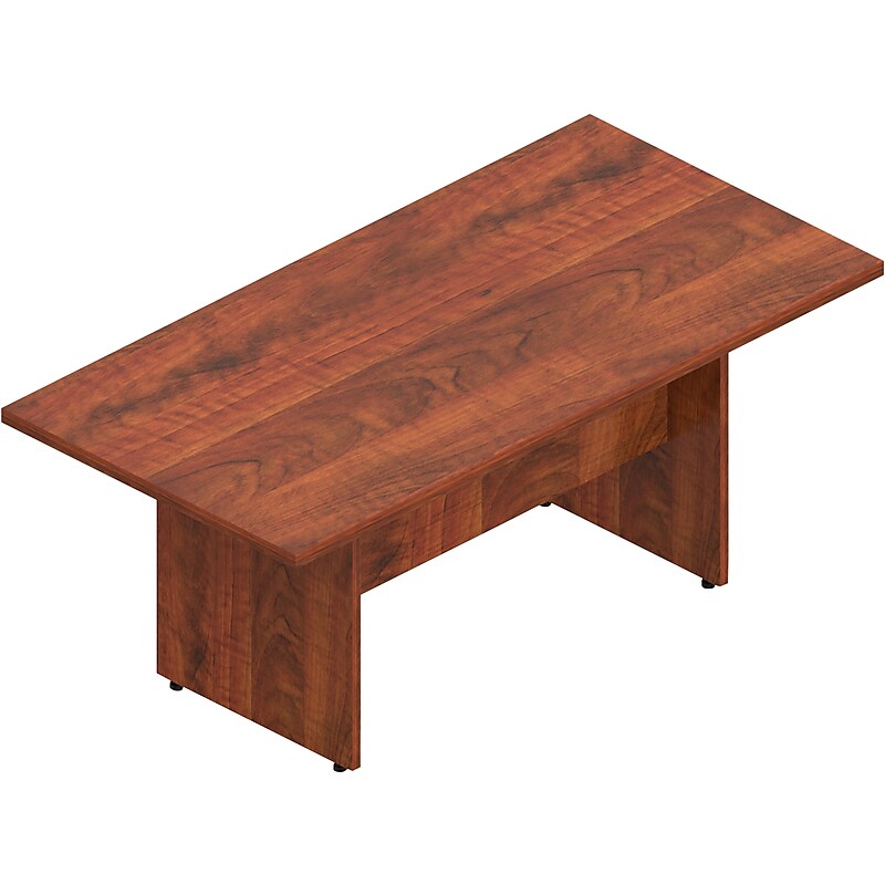 Offices To Go Superior Laminate 71" Conference Table Desk, American Dark Cherry (SL7142RECS-ADC) image 1