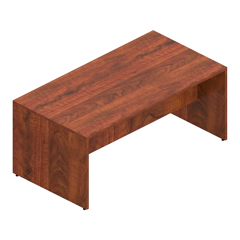 Offices To Go Superior 96" High-Top Collaboration Table, American Dark Cherry (SL9644HT-ADC) image 1