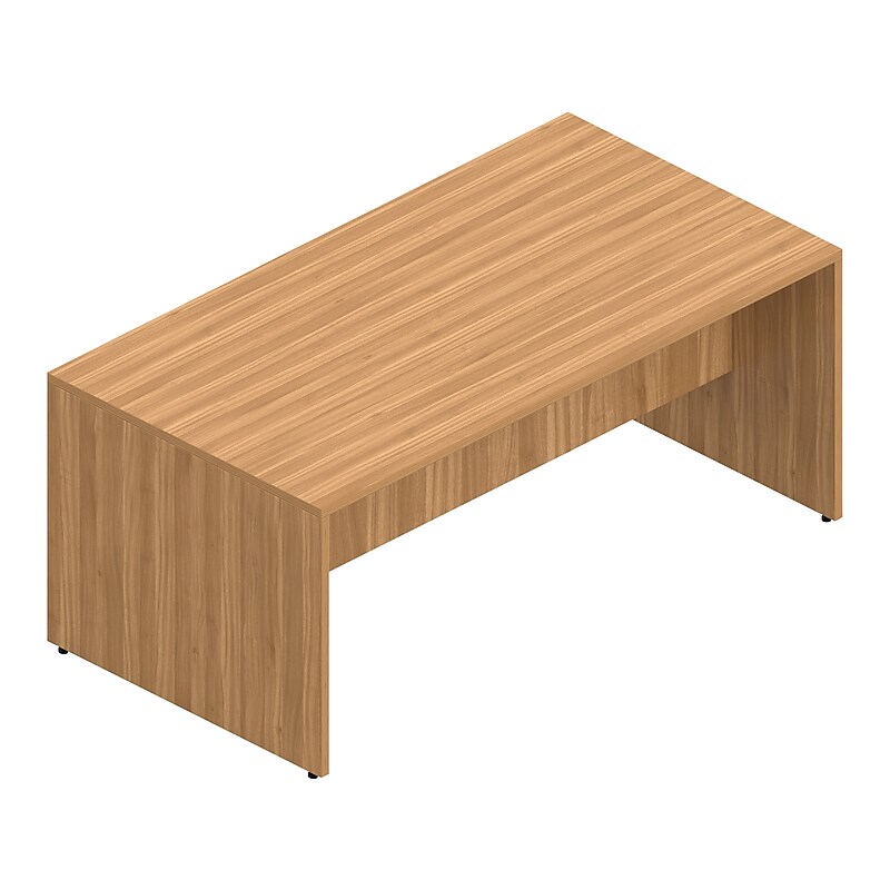 Offices To Go Superior 96" High-Top Collaboration Table, Autumn Walnut (SL9644HT-AWL) image 1