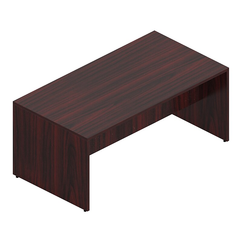 Offices To Go Superior 96" High-Top Collaboration Table, American Mahogany (SL9644HT-AML) image 1