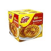 Kellogg's Eggo Homestyle Waffles, 10 Waffles/Bag, 6 Bags/Pack (94064)