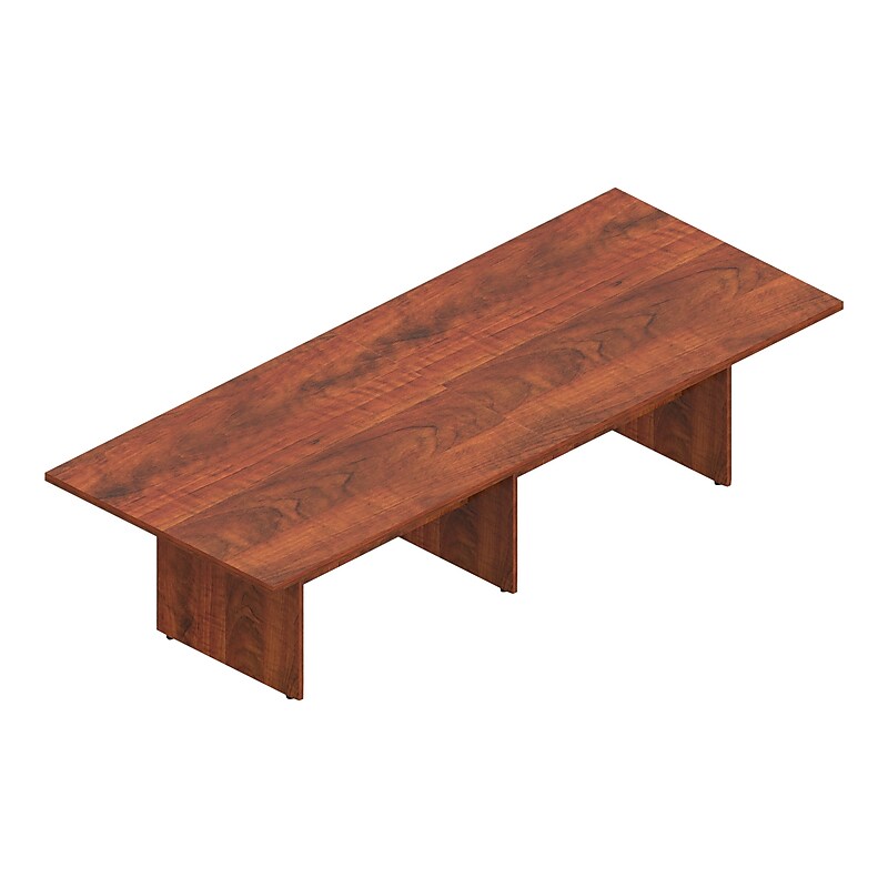 Offices To Go Superior 120" Conference Table, American Dark Cherry (TDSL12048RECSADC) image 1
