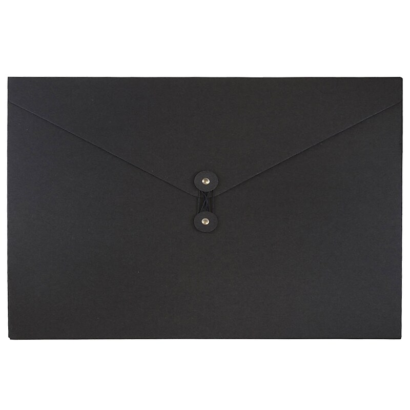 JAM Paper Portfolio Case with Drawstring Closure, Black (2008 2002) image 1