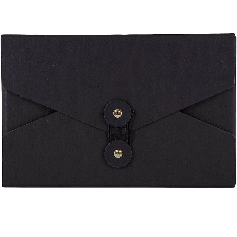 JAM Paper Portfolio Case with Drawstring Closure, Black (3036BLACK) image 1
