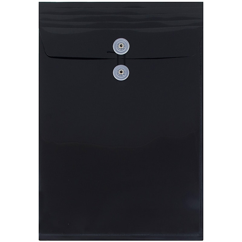 JAM Paper Plastic Document File, Legal, Black, 108/Box (119B1BLB) image 1