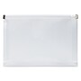 JAM Paper Plastic Envelopes with Zip Closure, Index, 5.25 x 8, Clear, 12/Pack (920Z1CL)~#|#~sp89839859_sc7