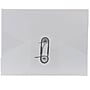 JAM Paper Plastic Portfolio Case with Drawstring Closure, Clear Frost (354609)~#|#~sp89839861_sc7