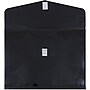 JAM Paper Plastic Envelopes with Hook & Loop Closure, 9.75 x 13 with 2 Inch Expansion, Black, 12/Pack (218V2BL)~#|#~sp89840000_sc7
