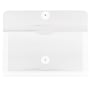 JAM Paper Plastic Envelopes with Button and String Tie Closure, #10 Business Booklet, 5.25 x 10, Clear, 12/Pack(921B1CL)~#|#~sp89840001_sc7