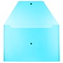 JAM Paper Plastic Envelopes with Snap Closure, Legal Booklet, 9.75 x 14.5, Blue, 12/pack (34830BU)~#|#~sp89840013_sc7