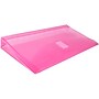 JAM Paper Plastic Filing Envelope with Hook & Loop Closure, 10" x 5.25", Fuchsia Pink, 12/Pack (921V1FU)~#|#~sp89840015_sc7