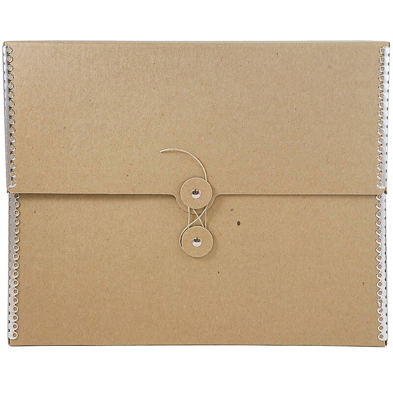 JAM Paper Portfolio Case with Drawstring Closure, Brown (3536847) image 1