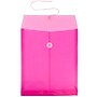 JAM Paper Plastic Document File, Letter, Fuchsia Pink, 12/Pack (1221557)~#|#~sp89840047_sc7