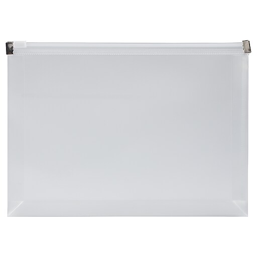 JAM Paper Plastic Envelopes with Zip Closure, Small, 4.5 x 6.5, Clear