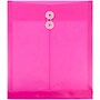 JAM Paper Plastic Document File, Letter, Fuchsia Pink, 12/Pack (1221557)~#|#~sp89840091_sc7
