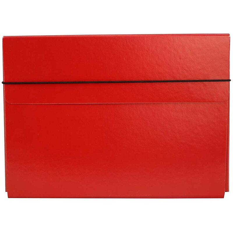 JAM Paper Portfolio Case with Elastic Closure, Red (154528542) image 1