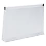 JAM Paper Plastic Envelopes with Zip Closure, Index, 5.25 x 8, Clear, 12/Pack (920Z1CL)~#|#~sp89840144_sc7