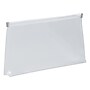 JAM Paper Expanding Wallet with Zipper Closure, 4.75" x 9.5", Clear, 12/Pack (921Z1CL)~#|#~sp89840148_sc7