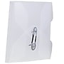JAM Paper Plastic Portfolio Case with Drawstring Closure, Clear Frost (354609)~#|#~sp89840152_sc7