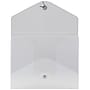 JAM Paper Plastic Portfolio Case with Drawstring Closure, Clear Frost (354609)~#|#~sp89840154_sc7