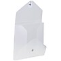 JAM Paper Plastic Portfolio Case with Drawstring Closure, Clear Frost (354609)~#|#~sp89840155_sc7