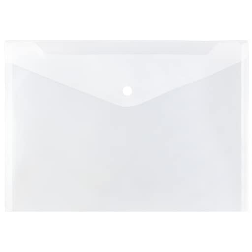Basics Poly Envelope snap button Letter Size 16 Packs