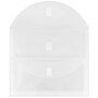 JAM Paper Plastic Multi-Pocket Envelopes with Hook & Loop, 2 Pockets, Letter Booklet, 9.5 x 11.5, Clear, 12/Pack (B35218)~#|#~sp89840196_sc7