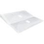 JAM Paper Plastic Multi-Pocket Envelopes with Hook & Loop, 2 Pockets, Letter Booklet, 9.5 x 11.5, Clear, 12/Pack (B35218)~#|#~sp89840198_sc7