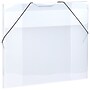 JAM Paper Plastic Portfolio Case with Elastic Closure, Clear (6102 001)~#|#~sp89840213_sc7