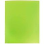 JAM Paper Heavy Duty Two-Pocket Plastic Folders, Lime Green, 6/Pack (383HLID)~#|#~sp89840221_sc7